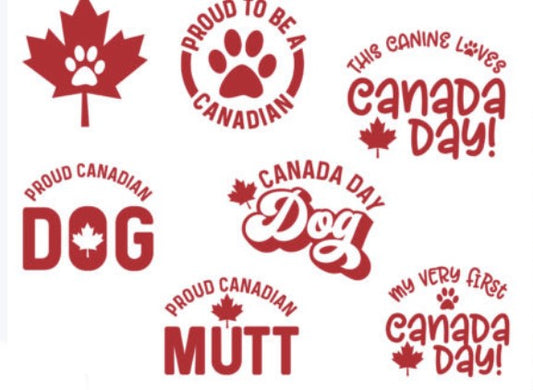 Canada Day Dog bandanas Bundle