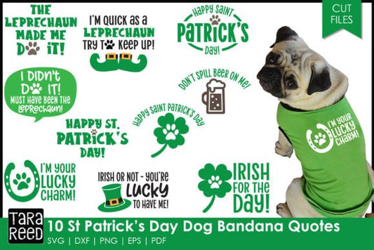 St. Patrick's Day Dog Bandana Bundle