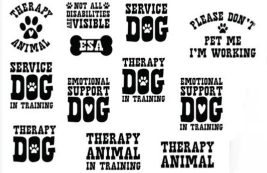 Therapy Dog Bandanas