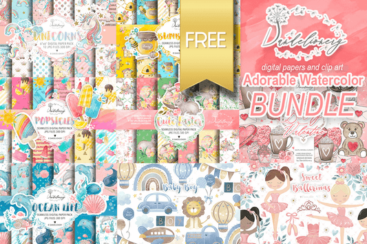 Watercolor Background Bundle